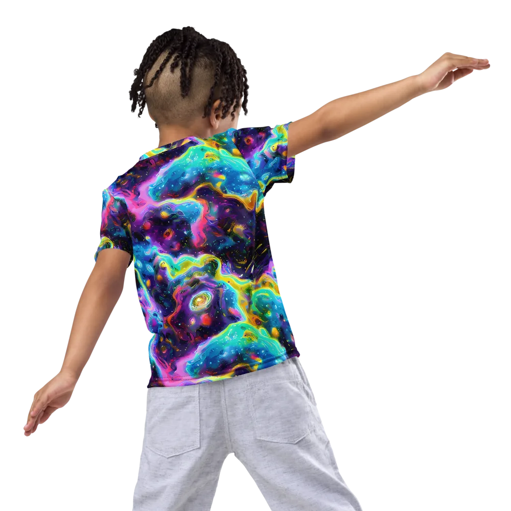 Infinite Iridescence on Kids Crew Neck T-Shirt — Back