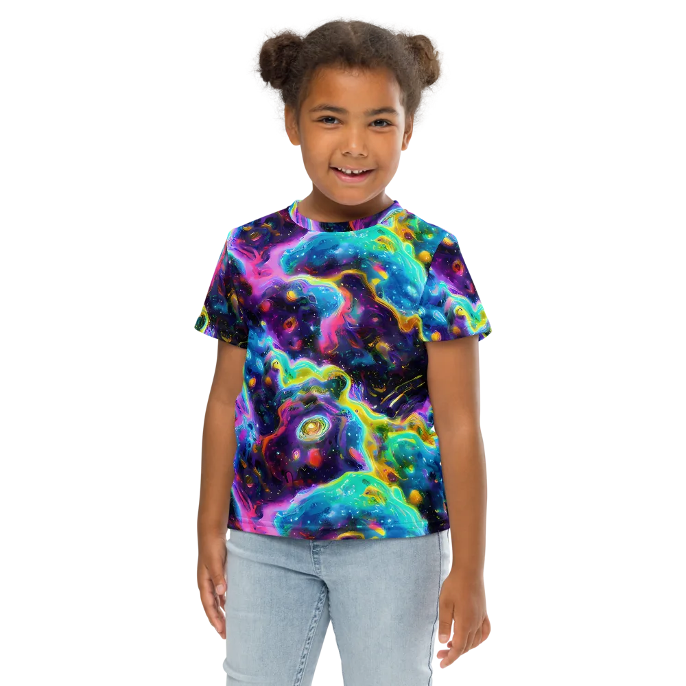 Infinite Iridescence on Kids Crew Neck T-Shirt — Front