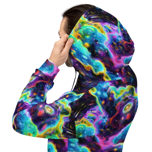 Infinite Iridescence on a Hoodie