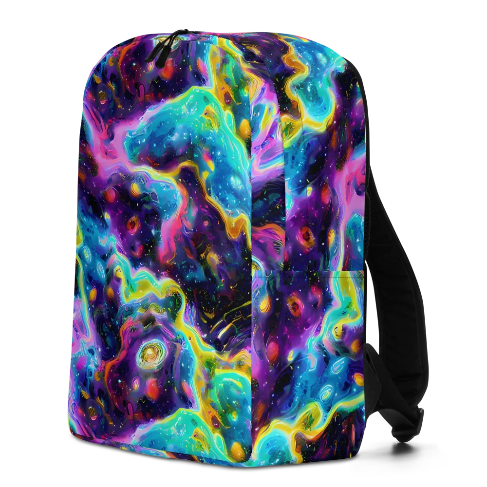 Infinite Iridescence on Minimalist Backpack — Left
