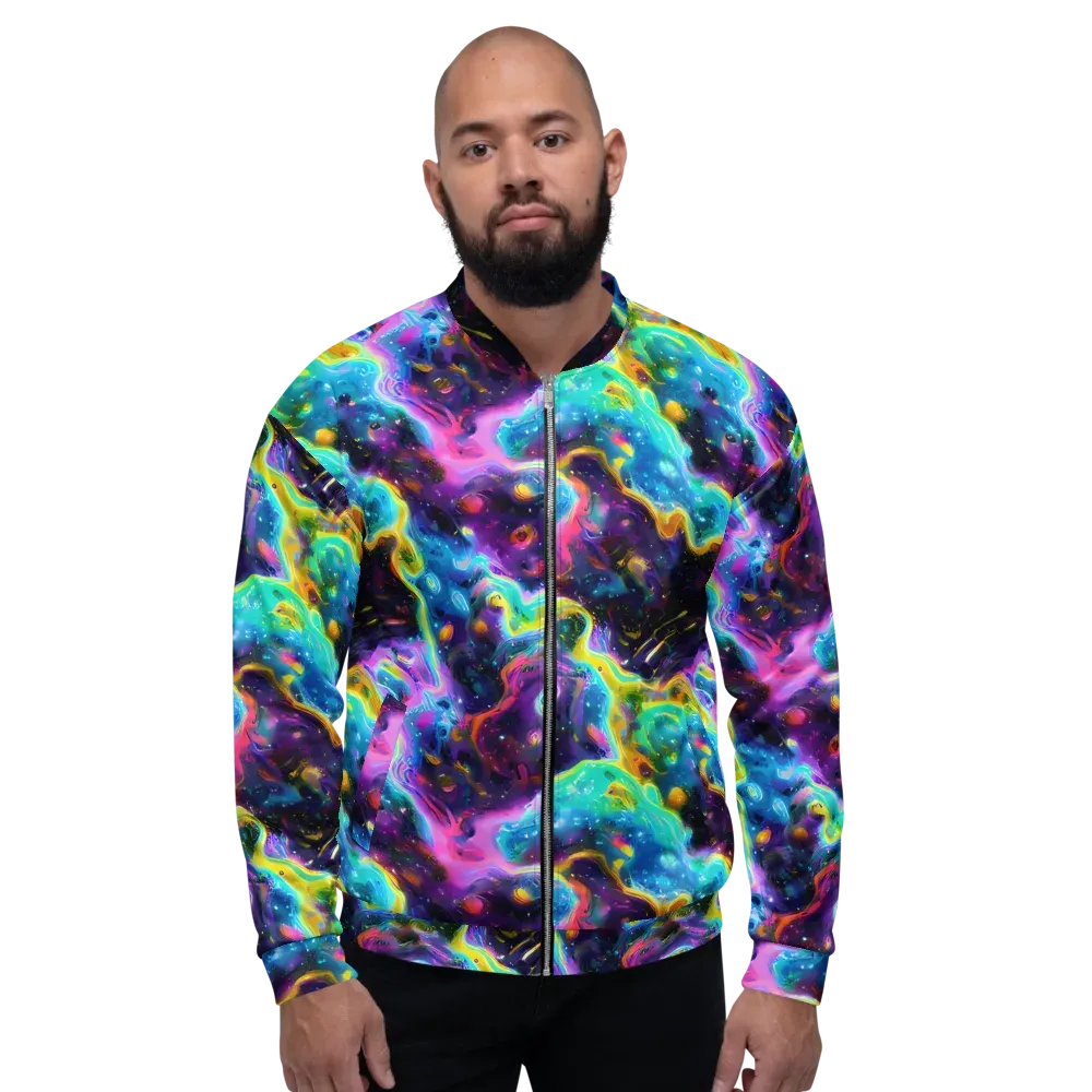 Infinite Iridescence on Bomber Jacket — Front