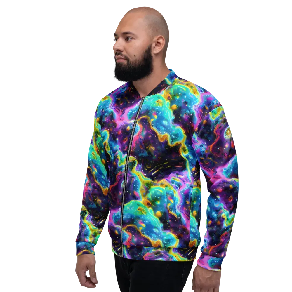 Infinite Iridescence on Bomber Jacket — Left
