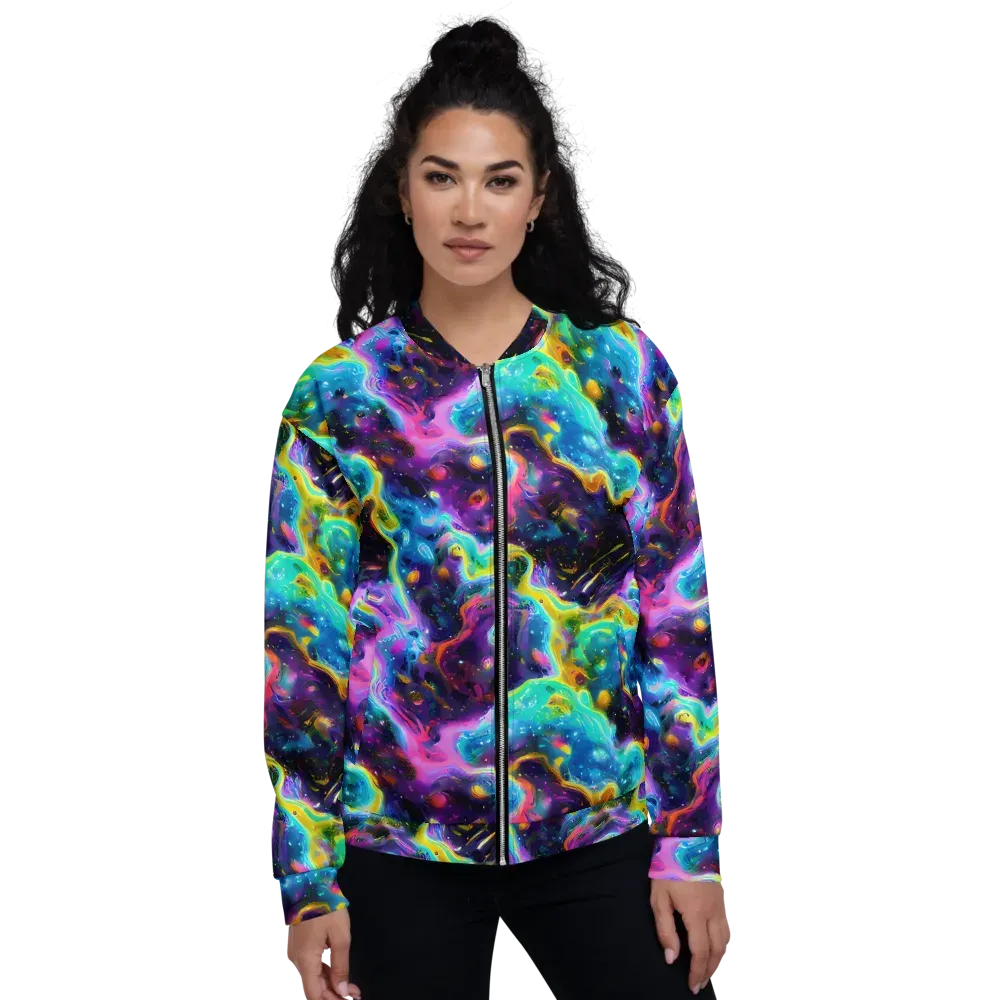 Infinite Iridescence on Bomber Jacket — Front