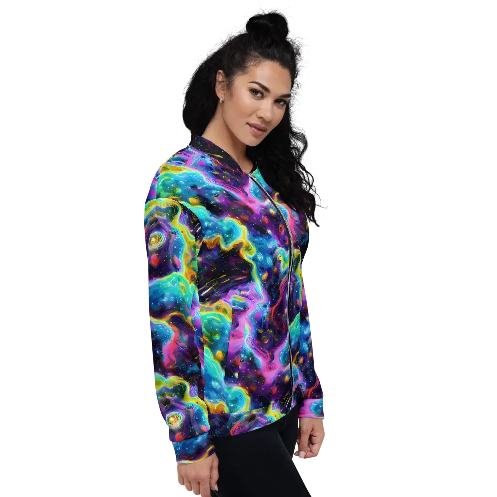 Infinite Iridescence on Bomber Jacket — Right
