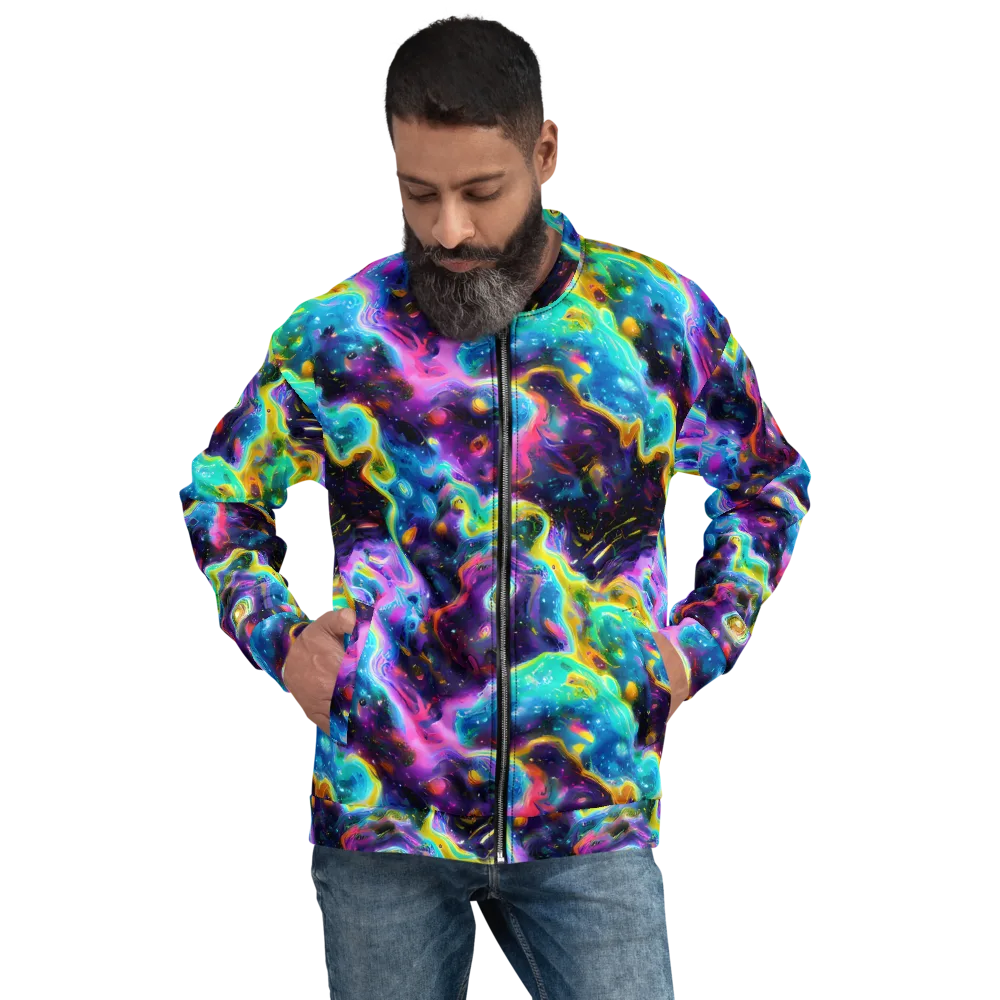 Infinite Iridescence on Bomber Jacket — Front