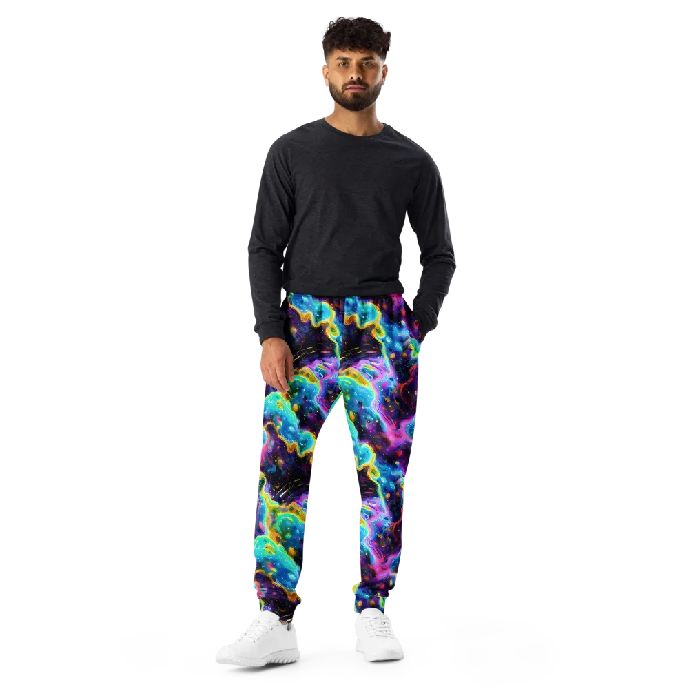 Infinite Iridescence on Men's Joggers — Front