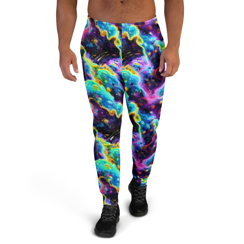Infinite Iridescence on Men's Joggers — Front