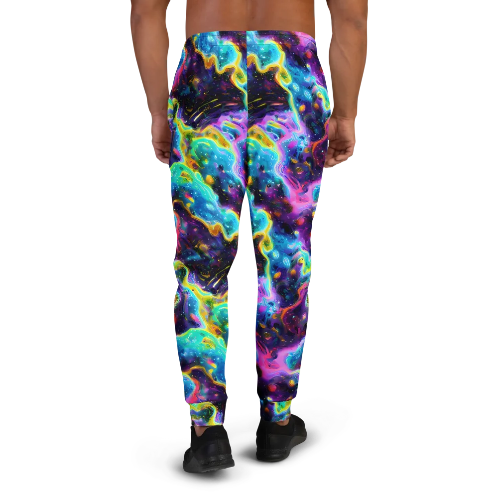 Infinite Iridescence on Men's Joggers — Back