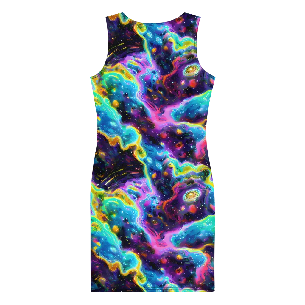 Infinite Iridescence on Bodycon Dress — Back