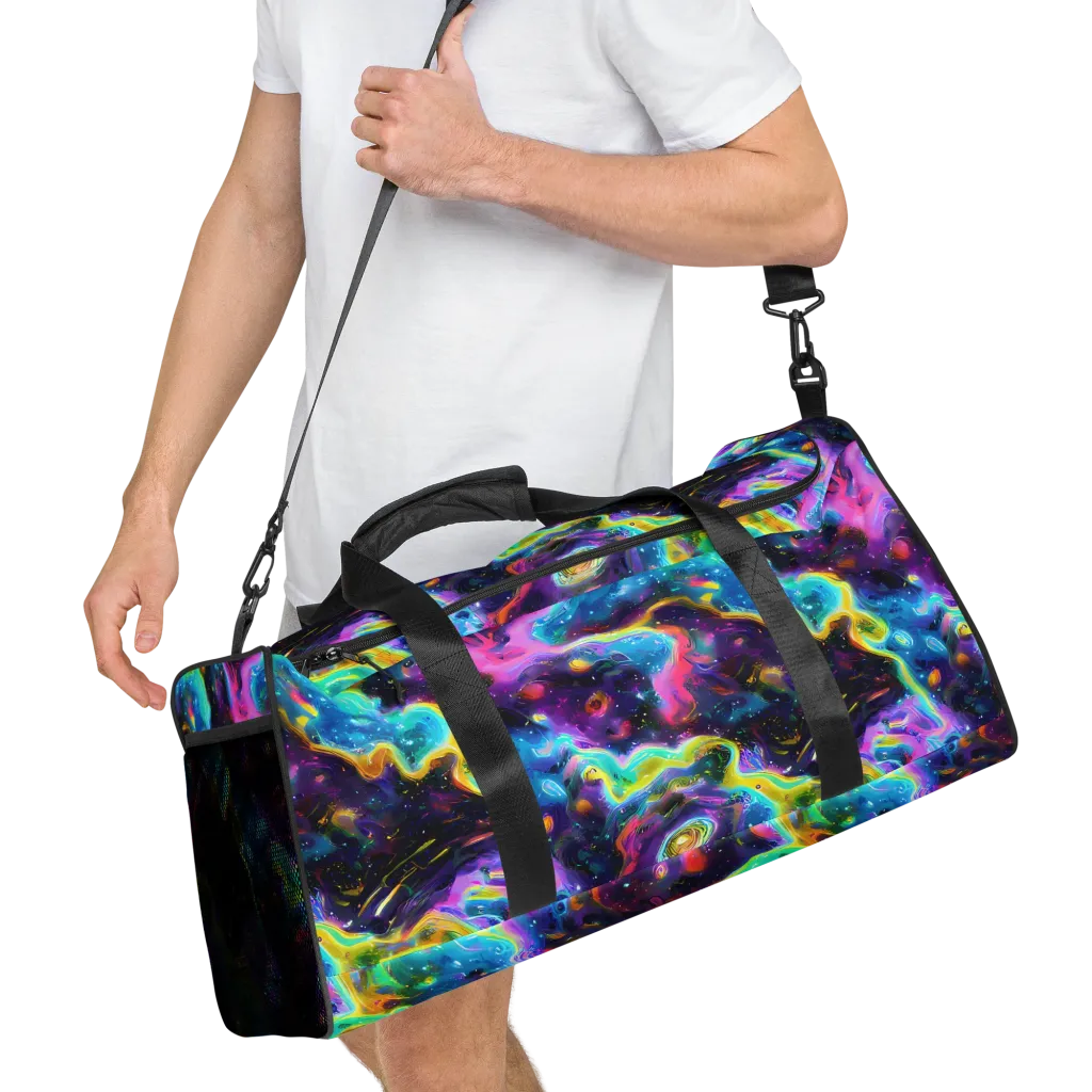 Infinite Iridescence on Duffle Bag — Right Front