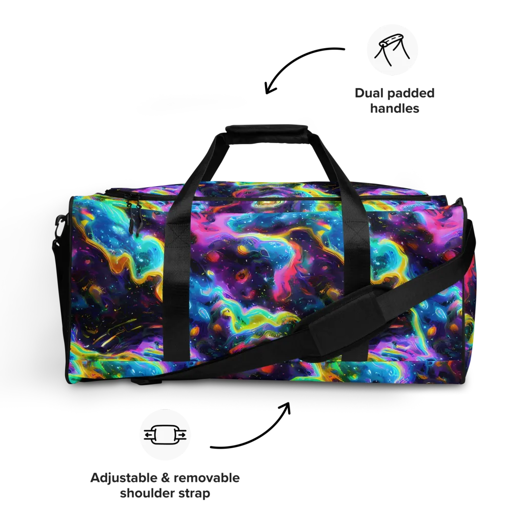 Infinite Iridescence on Duffle Bag — Front