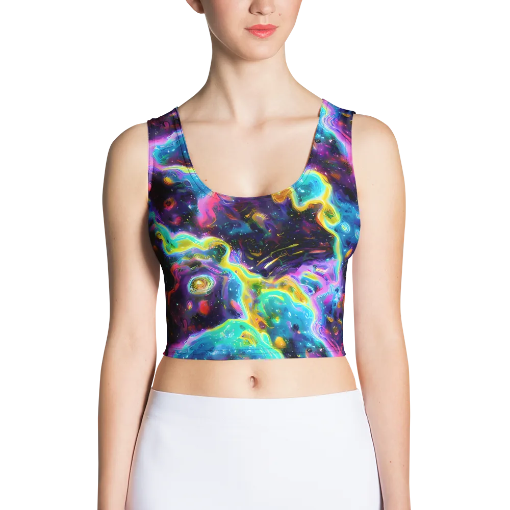 Infinite Iridescence on Crop Top — Front