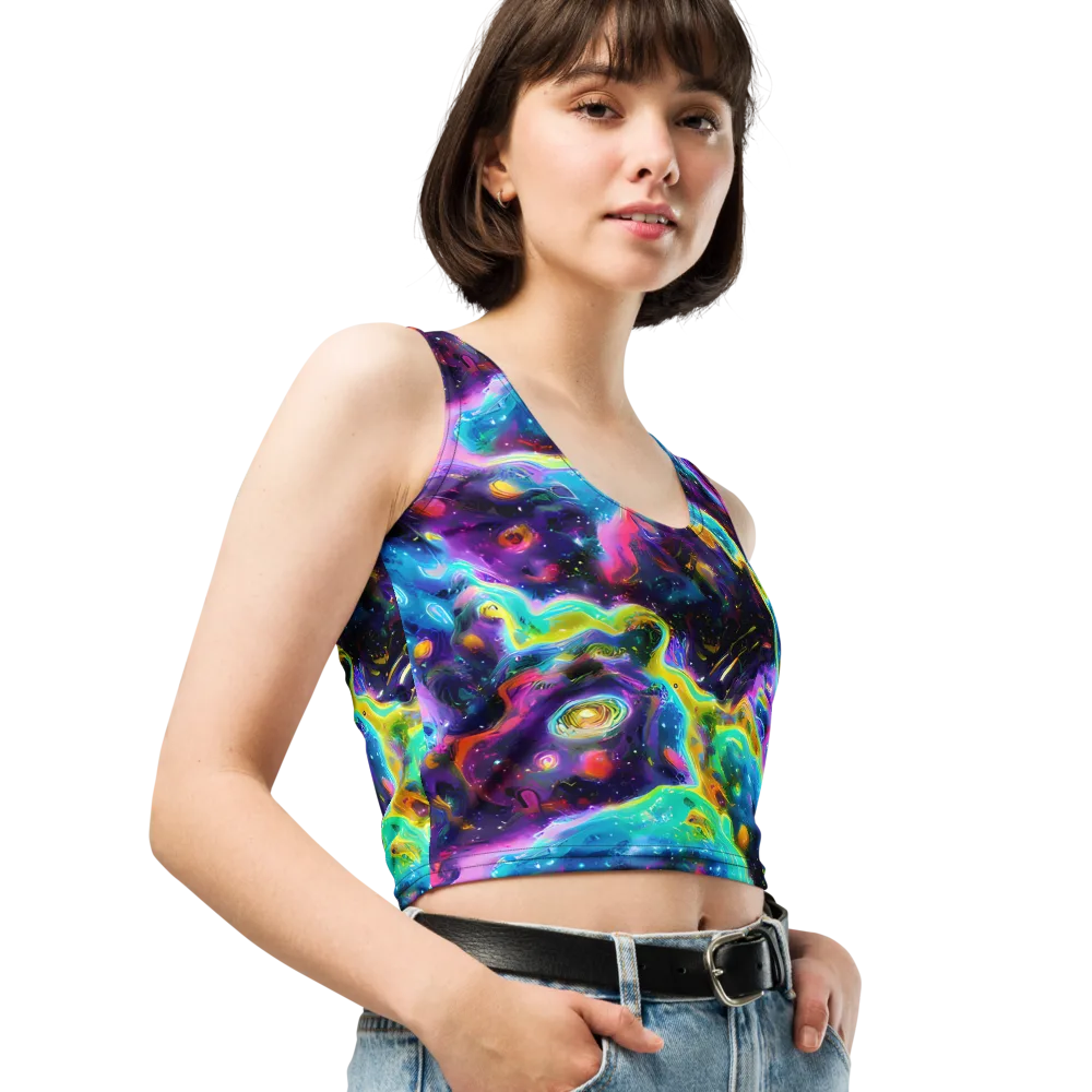 Infinite Iridescence on Crop Top — Right Front