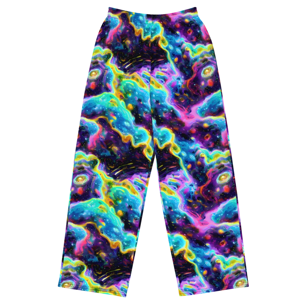Infinite Iridescence on Wide-Leg Pants — Front