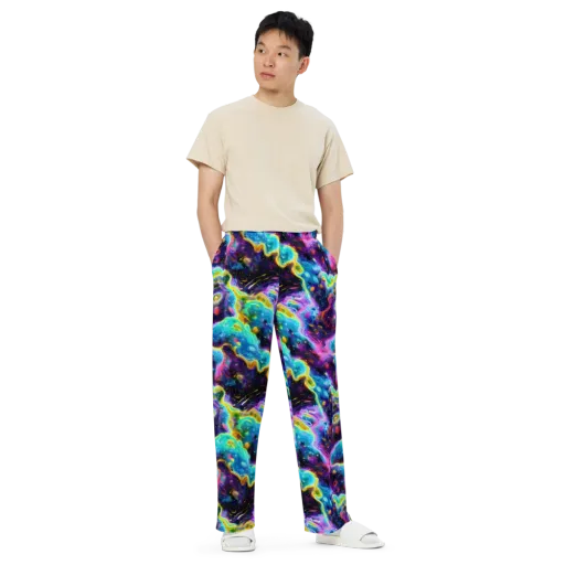 Infinite Iridescence on a Wide-Leg Pants