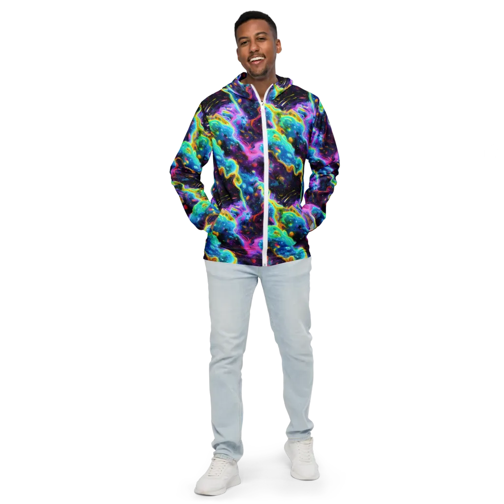 Infinite Iridescence on Men's Windbreaker — Front