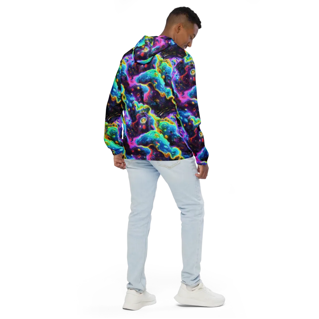 Infinite Iridescence on Men's Windbreaker — Back