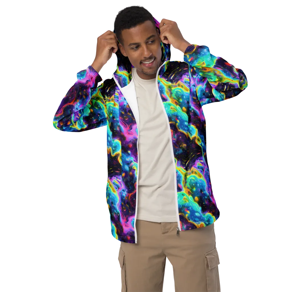 Infinite Iridescence on Men's Windbreaker — Front