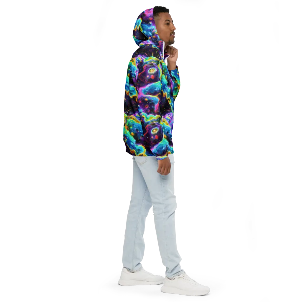 Infinite Iridescence on Men's Windbreaker — Right