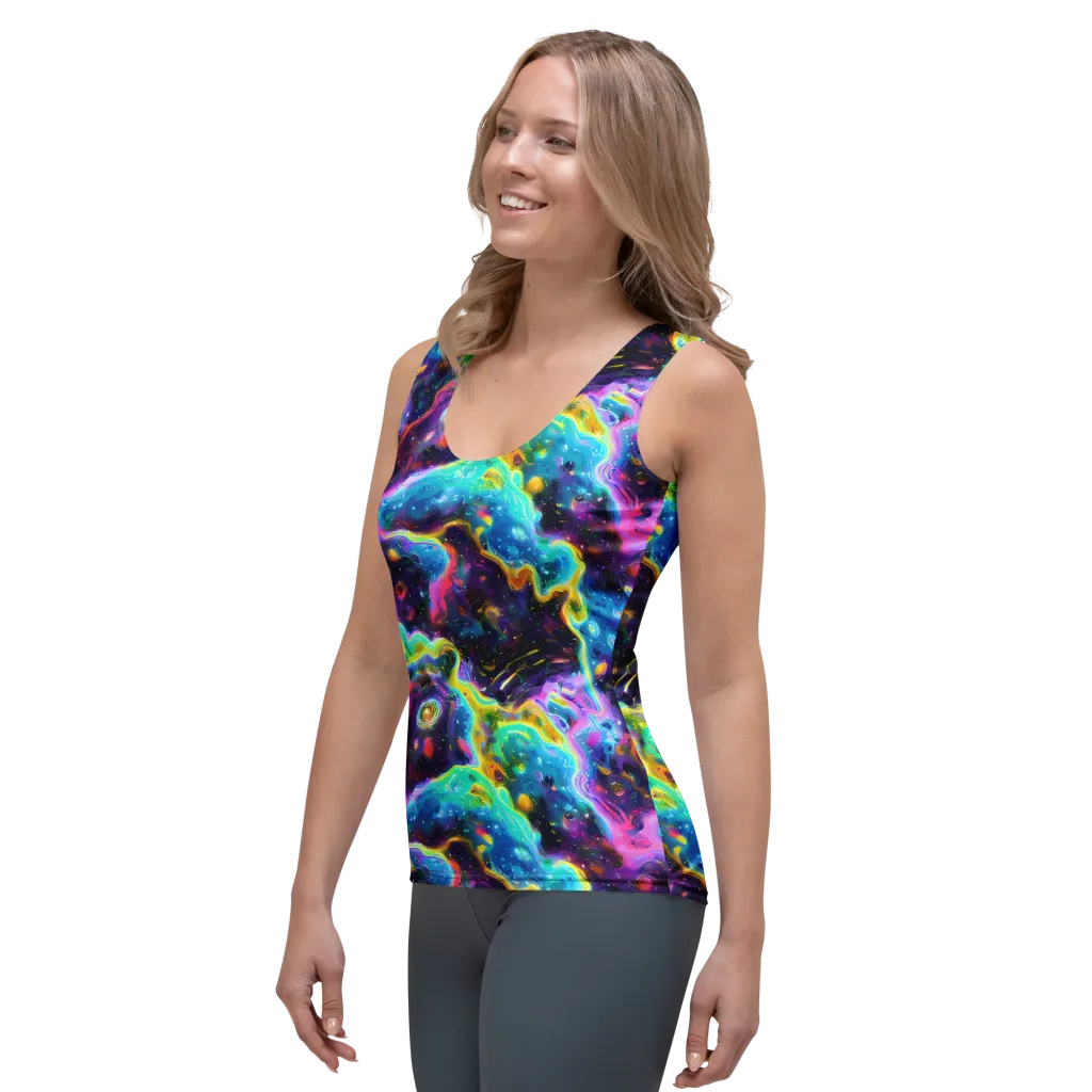 Infinite Iridescence on Women's Tank Top — Left Front