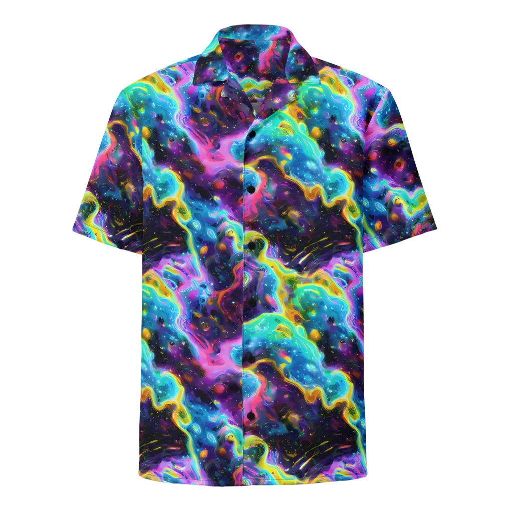 Infinite Iridescence on Button Shirt — Front