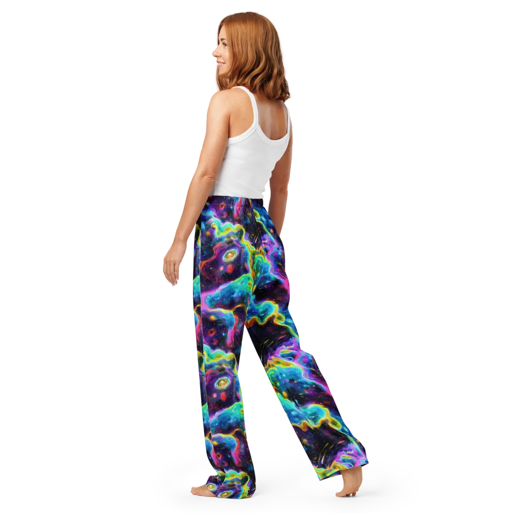 Infinite Iridescence on Women's Pajama Pants — Back