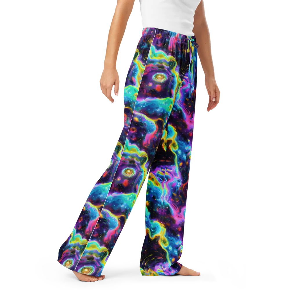 Infinite Iridescence on Women's Pajama Pants — Right Front