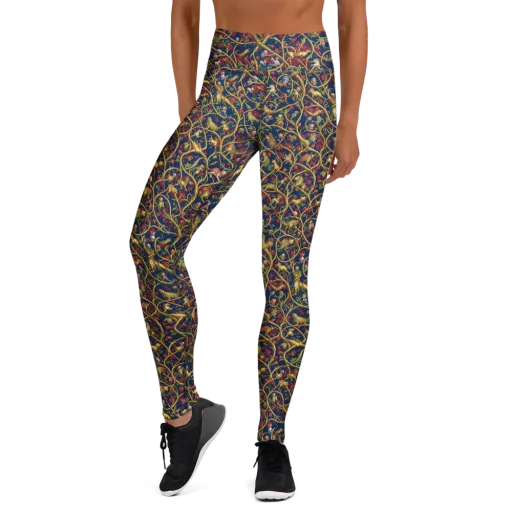 Nocturne Bestiary on a Yoga Leggings