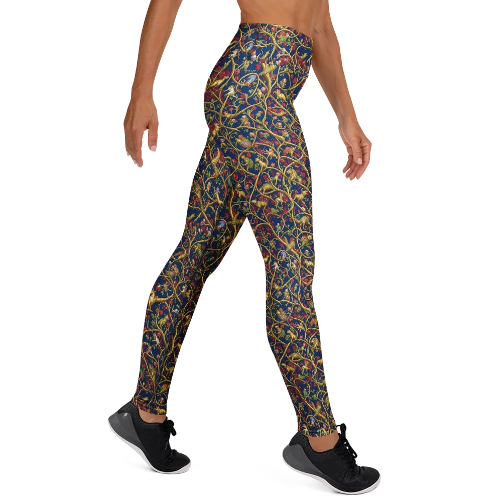 Nocturne Bestiary on Yoga Leggings — Right