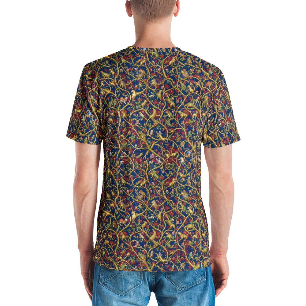 Nocturne Bestiary on Men's Crew Neck T-Shirt — Back