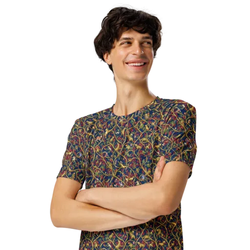 Nocturne Bestiary on a Men's Crew Neck T-Shirt