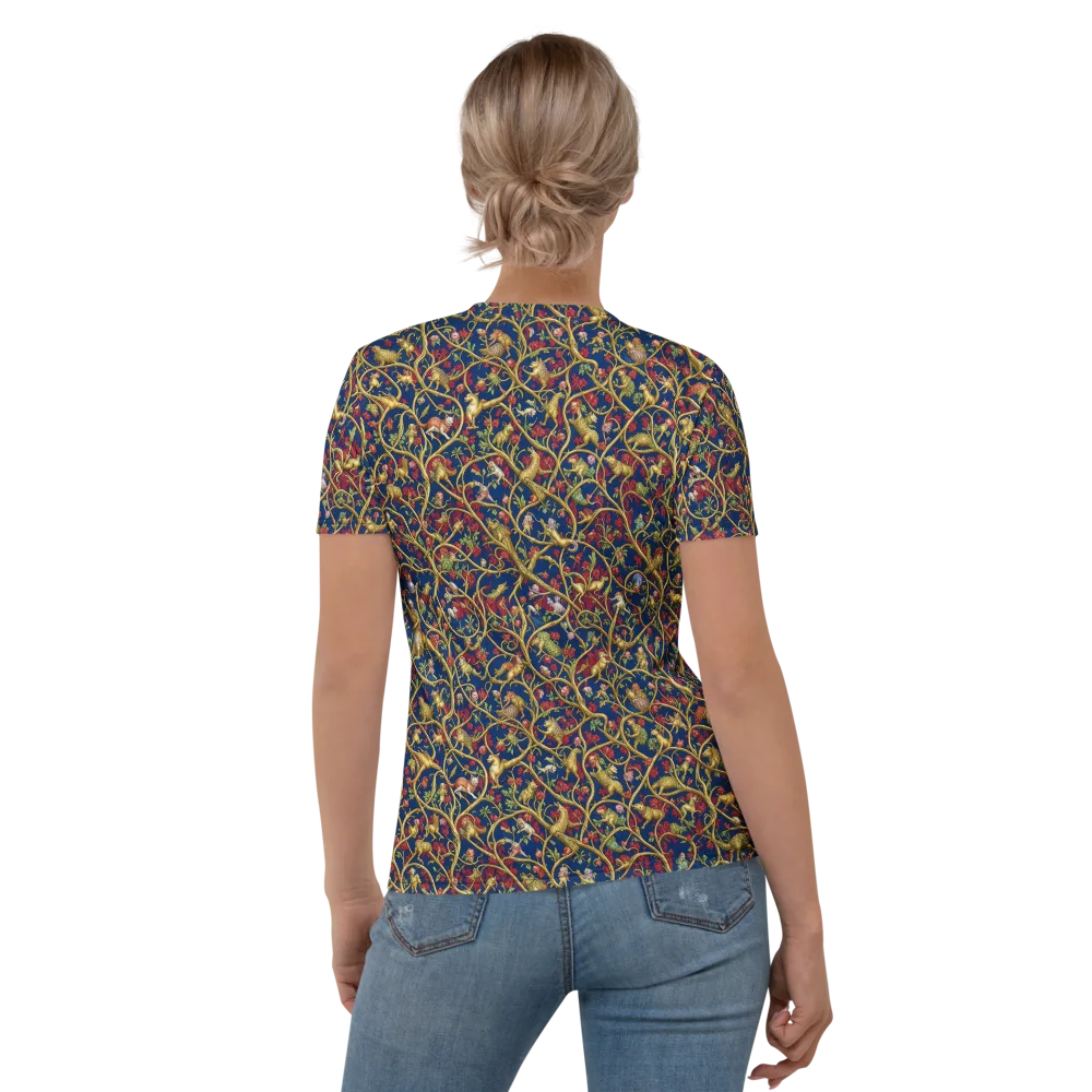 Nocturne Bestiary on Women's Crew Neck T-Shirt — Back