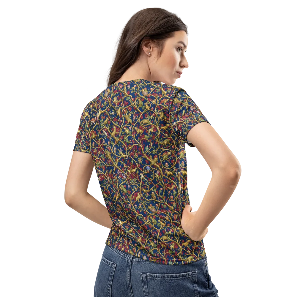 Nocturne Bestiary on Women's Crew Neck T-Shirt — Back