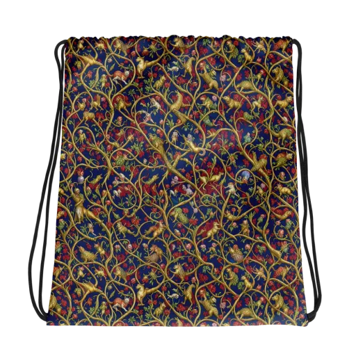 Nocturne Bestiary on a Drawstring Bag