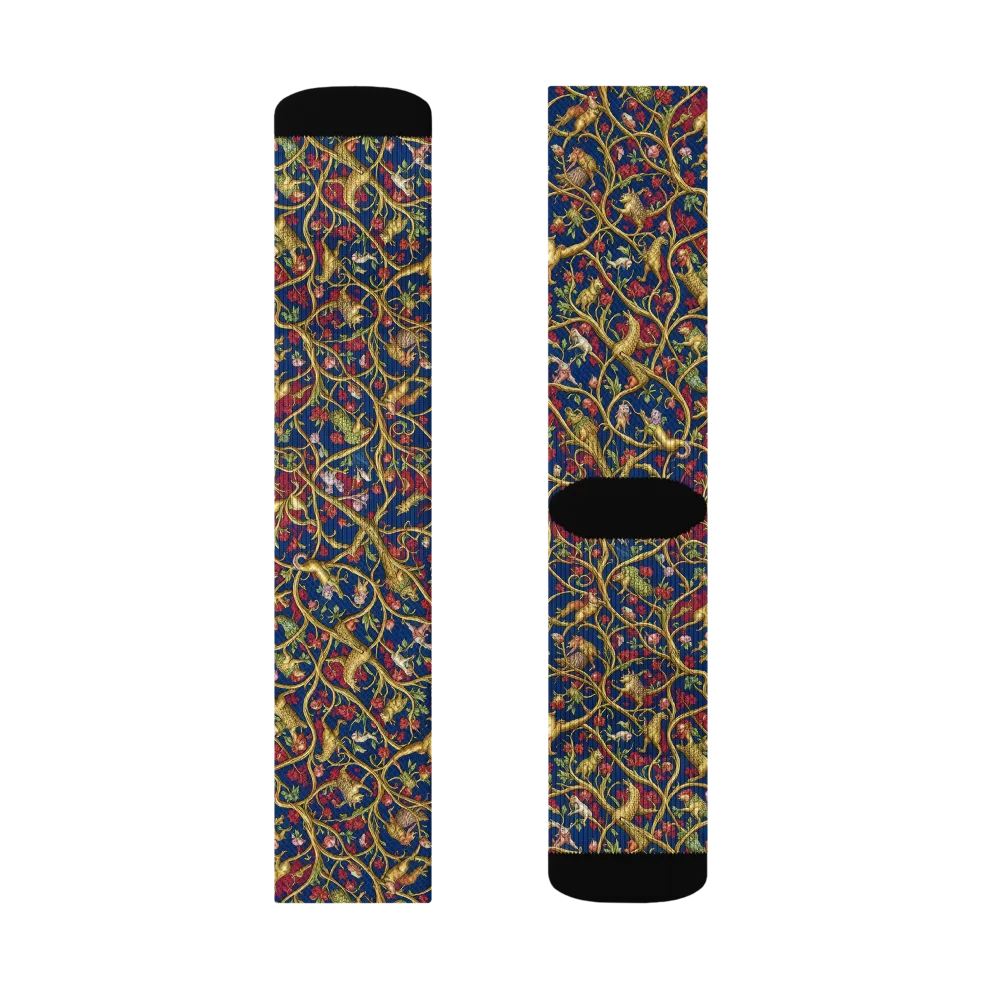 Nocturne Bestiary on Socks — Right Sock