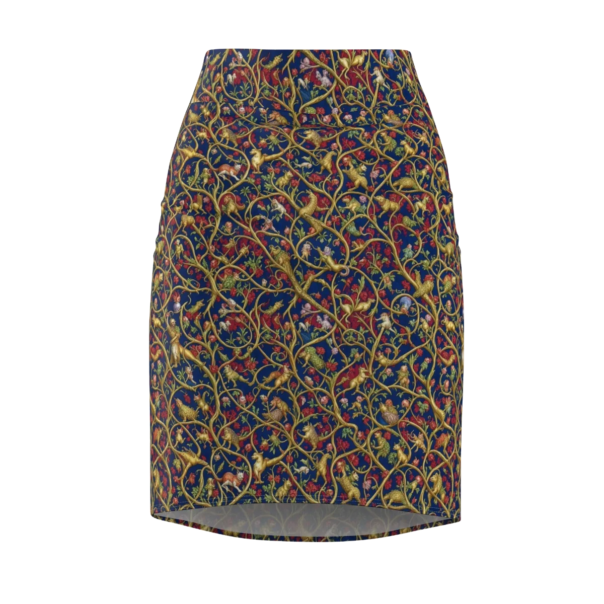 Nocturne Bestiary on Pencil Skirt — Front