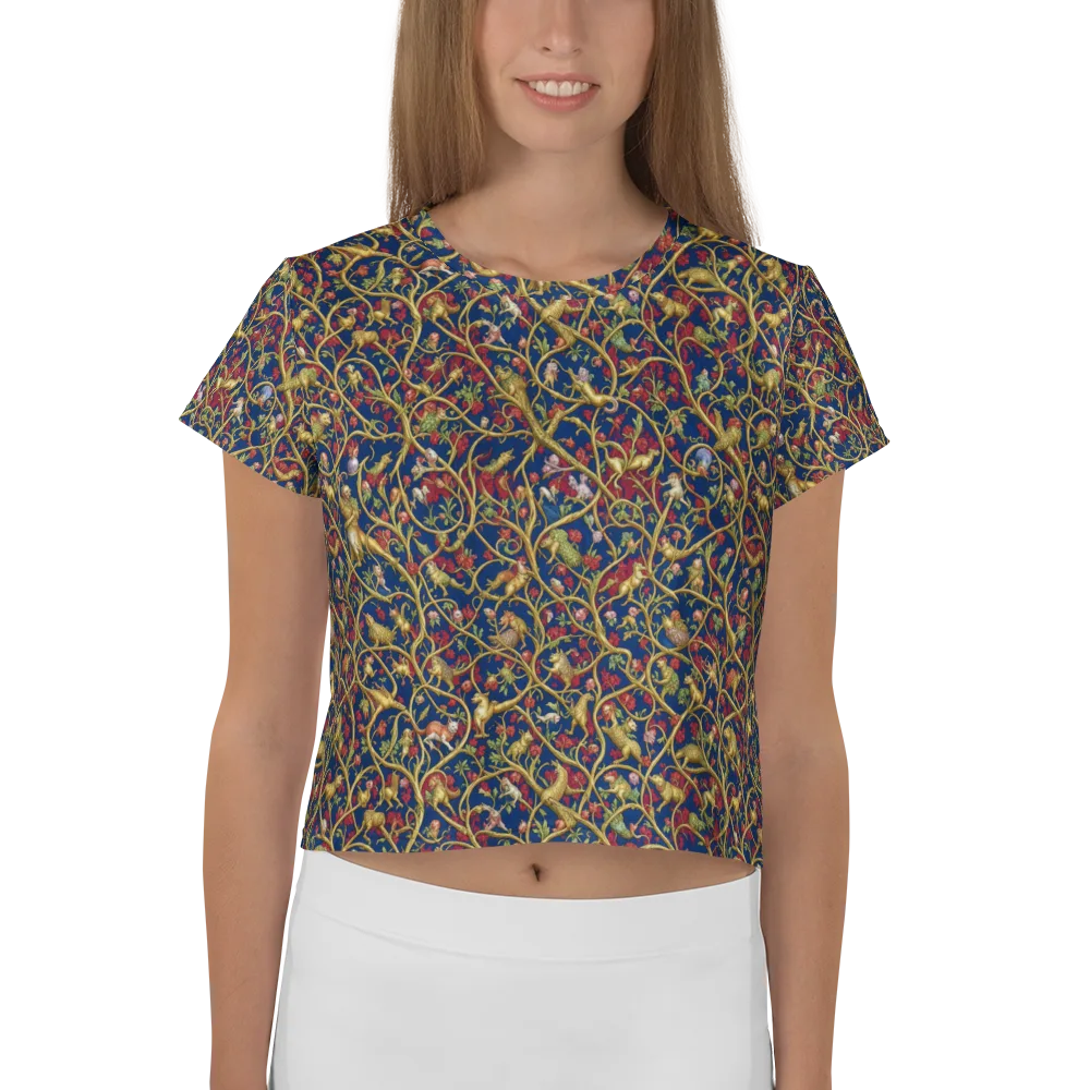 Nocturne Bestiary on Crop Tee — Front