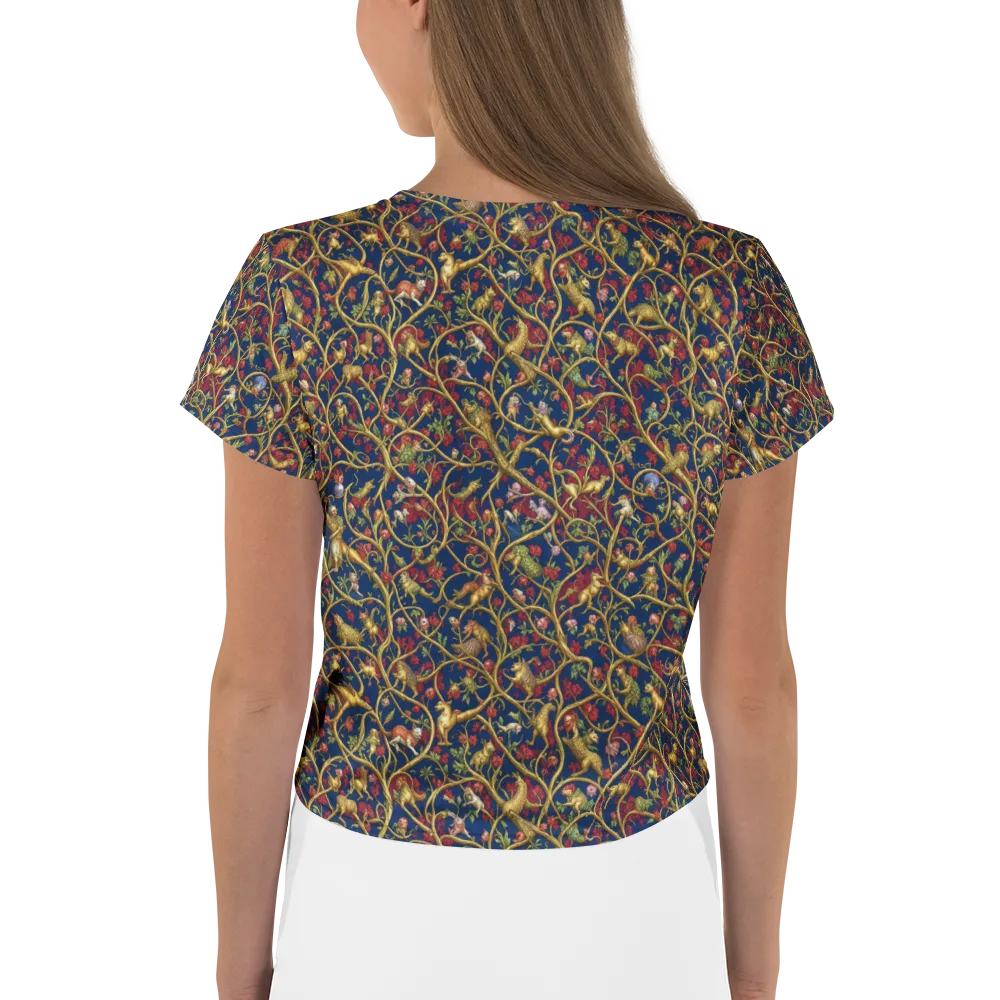Nocturne Bestiary on Crop Tee — Back