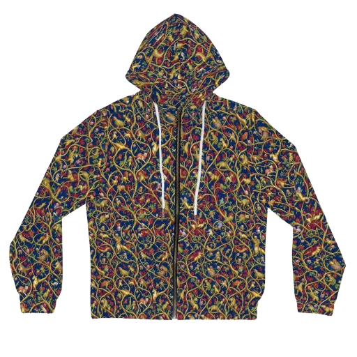 Nocturne Bestiary on a Women's Full-Zip Hoodie
