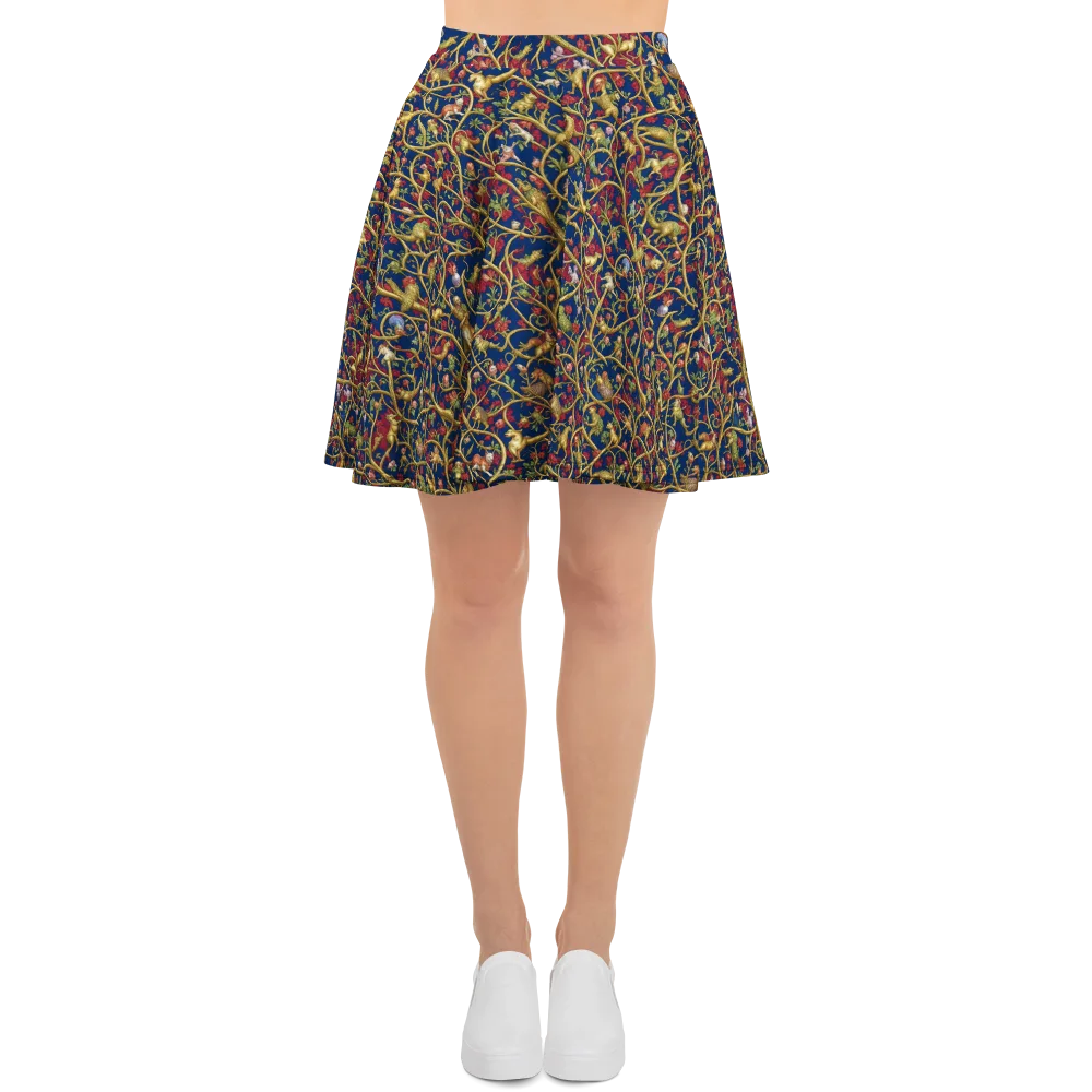 Nocturne Bestiary on Skater Skirt — Front