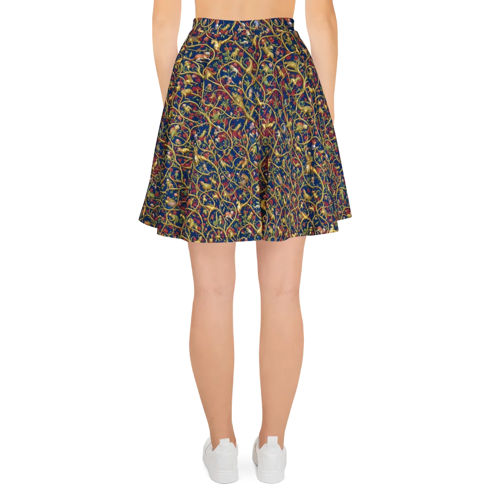 Nocturne Bestiary on Skater Skirt — Back
