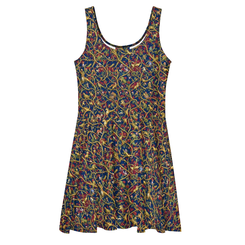 Nocturne Bestiary on Skater Dress — Front