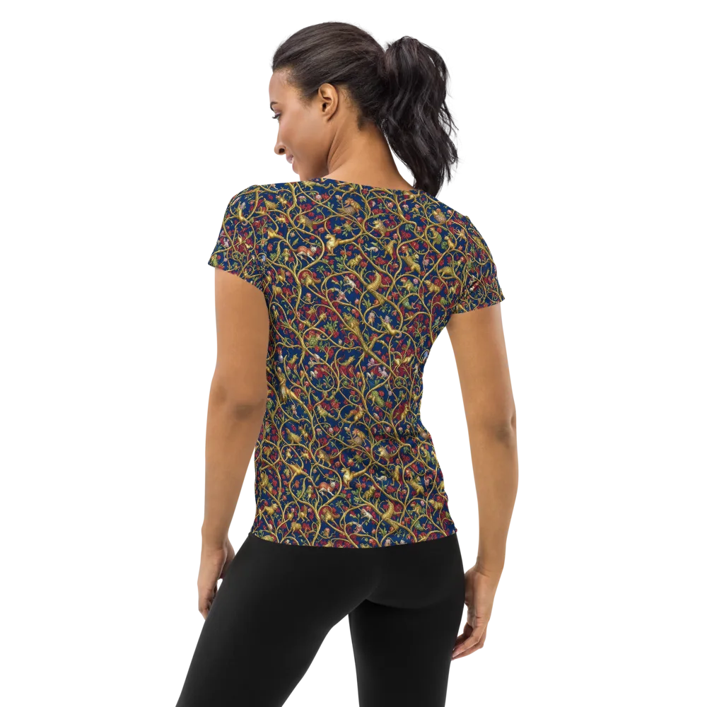 Nocturne Bestiary on Women's Athletic T-Shirt — Back