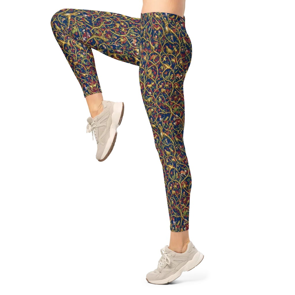 Nocturne Bestiary on Leggings — Left