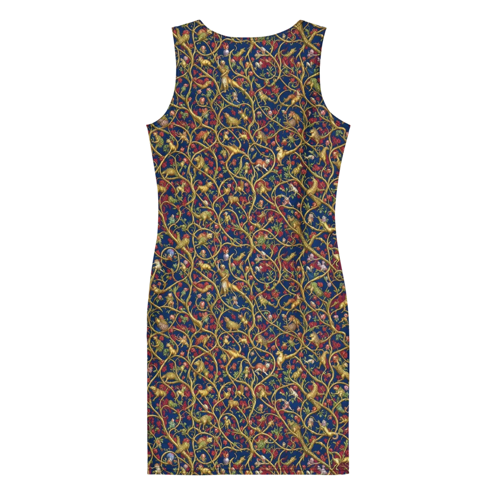 Nocturne Bestiary on Bodycon Dress — Back