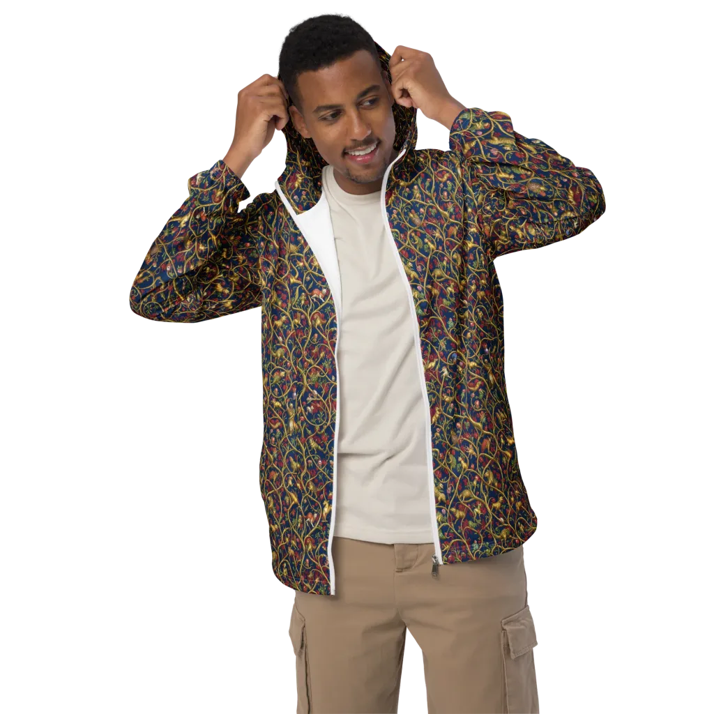 Nocturne Bestiary on Men's Windbreaker — Front