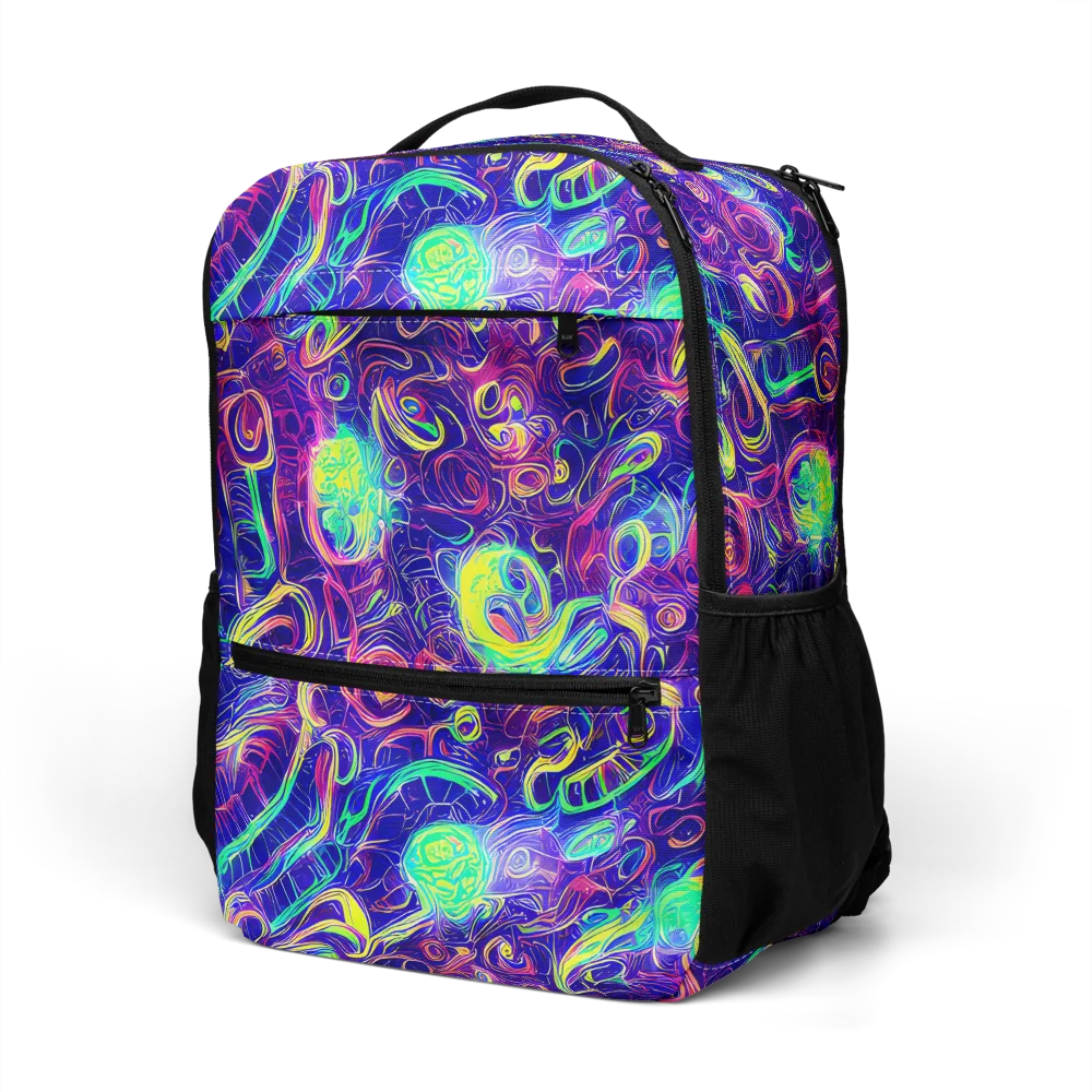 Limefire Ribbons on Utility Backpack — Left Front