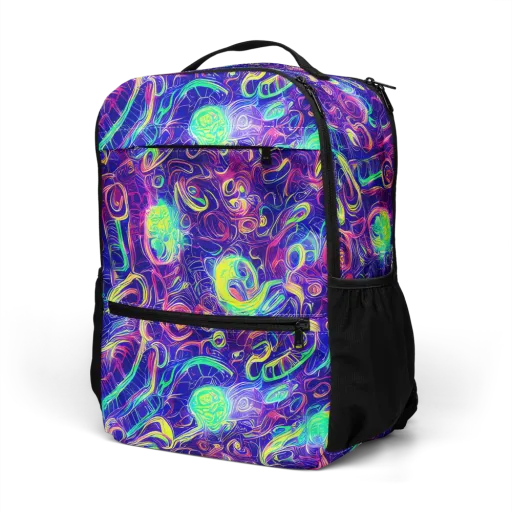 Limefire Ribbons on a Utility Backpack