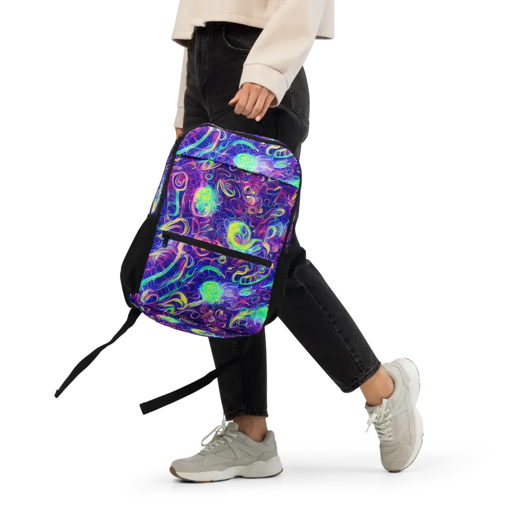 Limefire Ribbons on Utility Backpack — Front