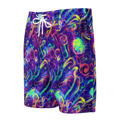 Limefire Ribbons on a Men's Board Shorts